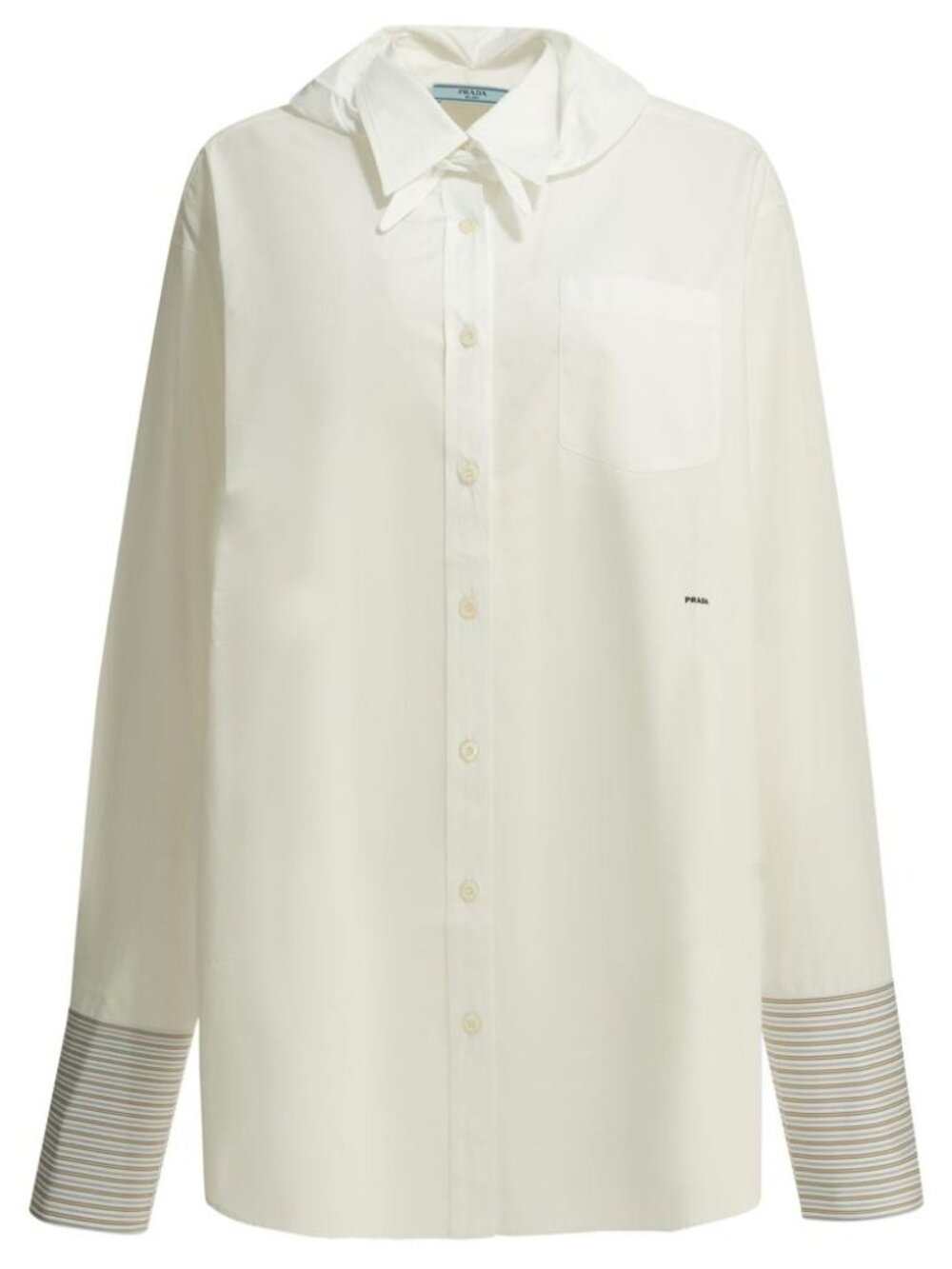 Prada Casual Shirt With Logo Tag Size 40 Women